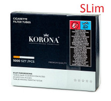 Сигаретні гільзи KORONA SLIM 1000 шт для тютюну